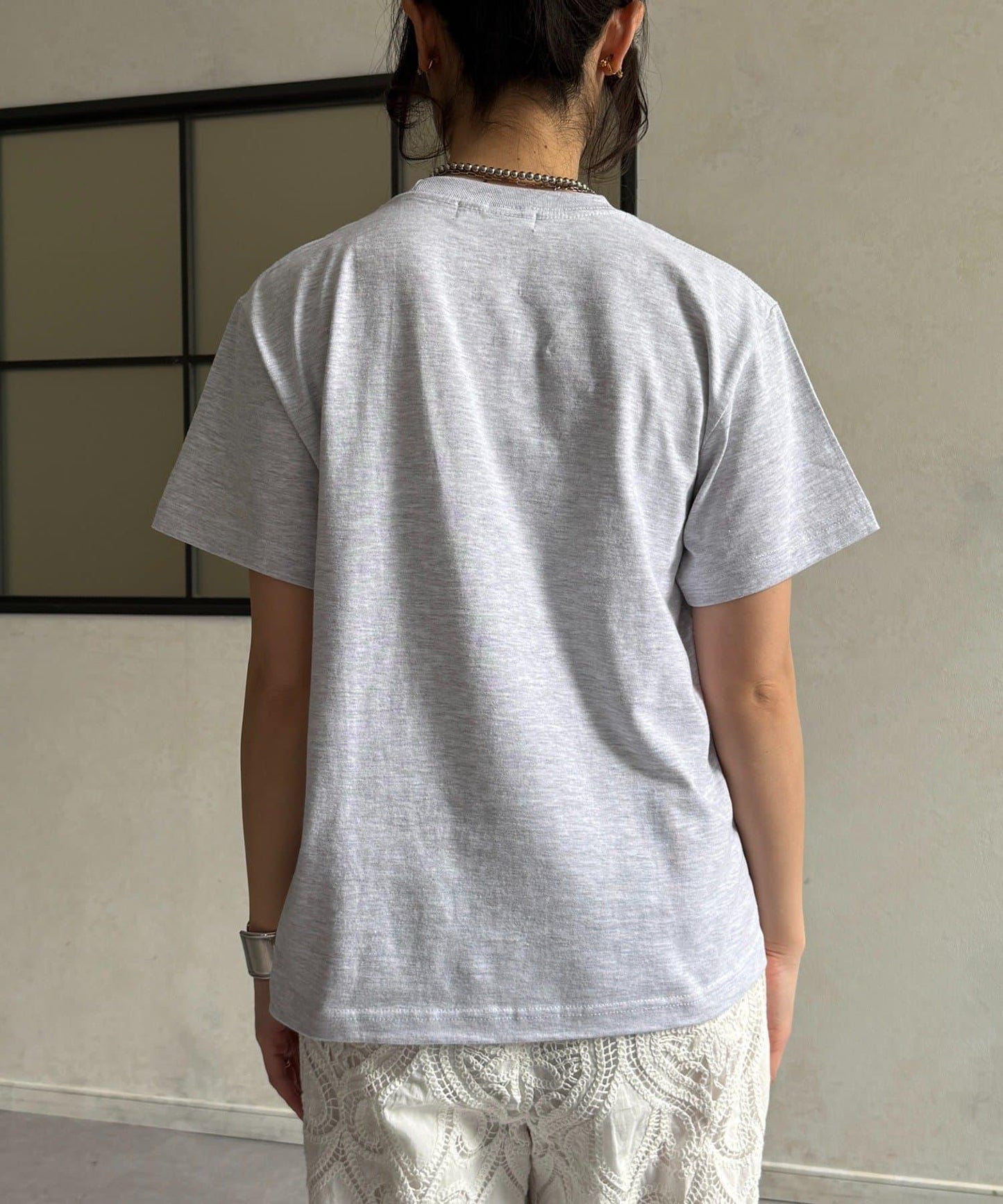 JAIMELETHE 植絨logo字母設計 T恤