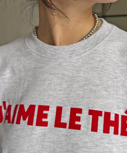 JAIMELETHE 植絨logo字母設計 T恤