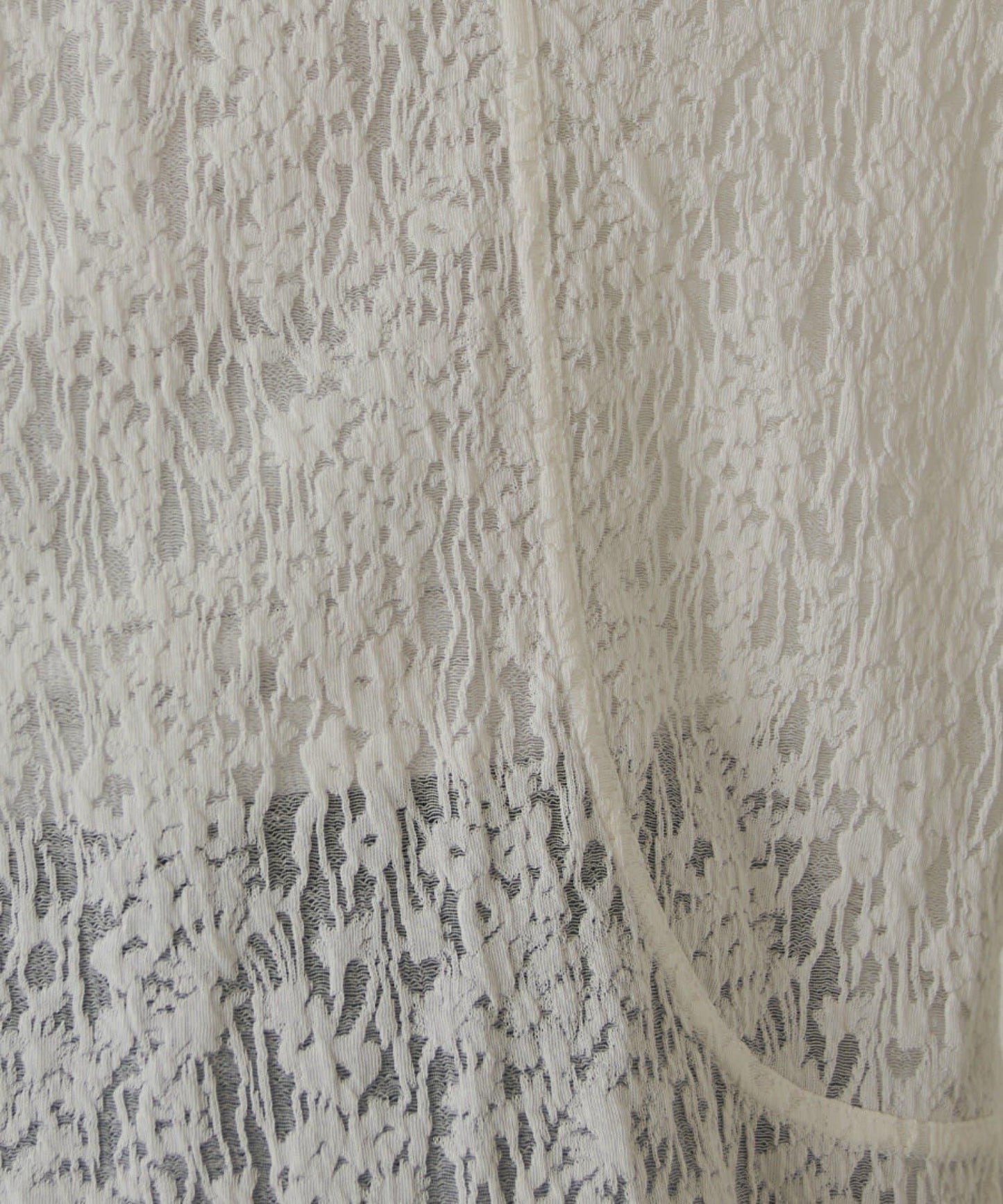 拼接透紗套頭上衣