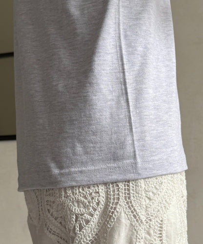 JAIMELETHE 植絨logo字母設計 T恤