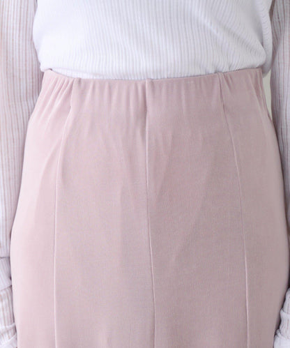 透紗傘型羅紋半身裙