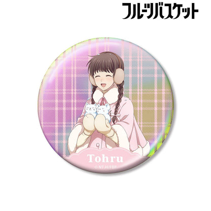 《水果籃子》 新繪系列 本田透 75mm極光徽章 雪遊びver.