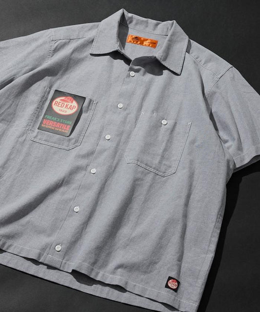 聯名 牛津紡 短款短袖襯衫