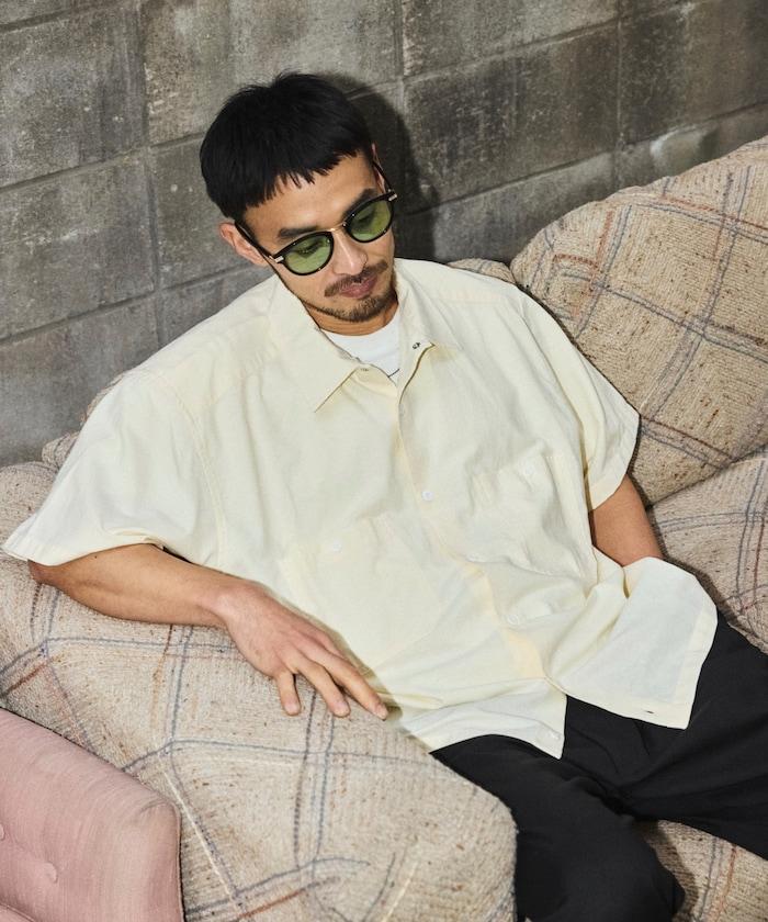 聯名 牛津紡 短款短袖襯衫