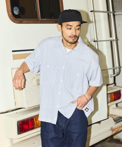 聯名 牛津紡 短款短袖襯衫