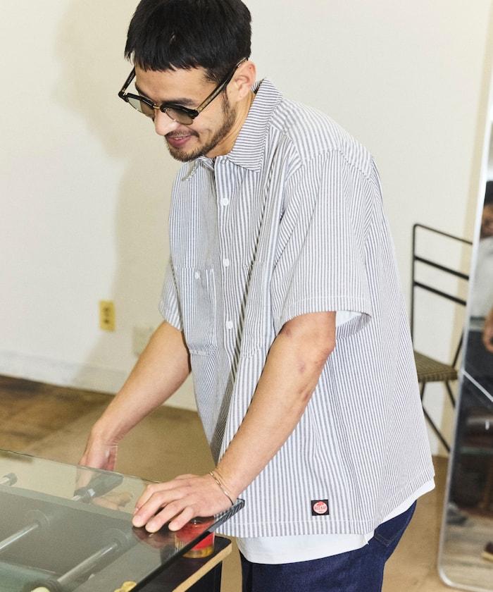 聯名 牛津紡 短款短袖襯衫