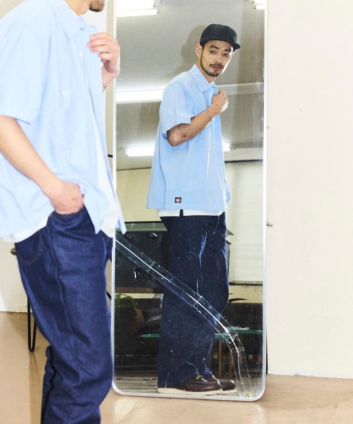 聯名 牛津紡 短款短袖襯衫