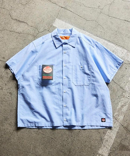 聯名 牛津紡 短款短袖襯衫