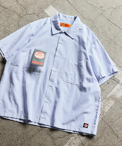 聯名 牛津紡 短款短袖襯衫