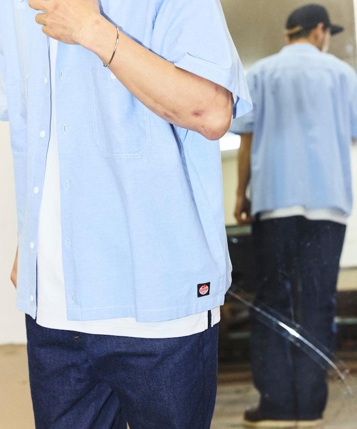 聯名 牛津紡 短款短袖襯衫