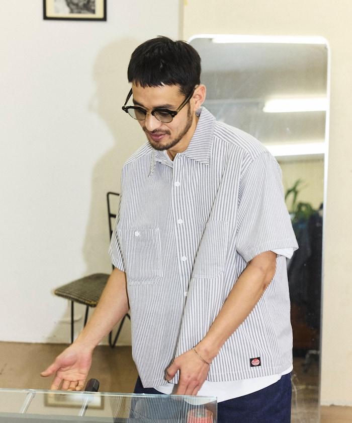 聯名 牛津紡 短款短袖襯衫