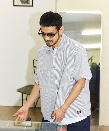 聯名 牛津紡 短款短袖襯衫