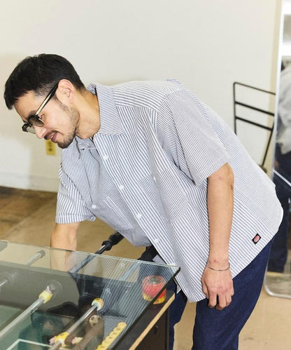 聯名 牛津紡 短款短袖襯衫