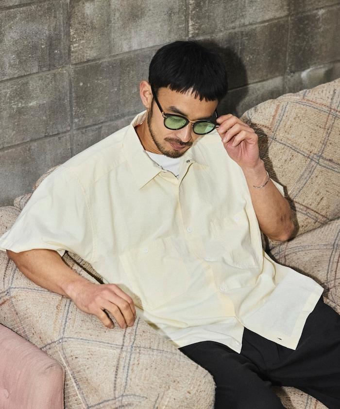 聯名 牛津紡 短款短袖襯衫