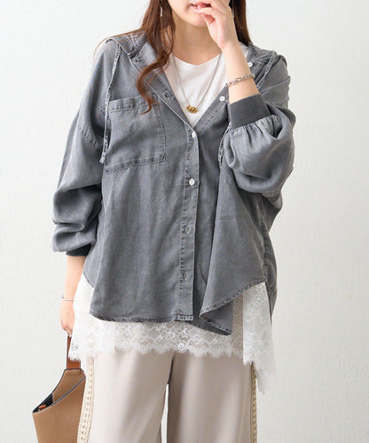 搭配性強 成人休閒風 2WAY設計 牛仔襯衫