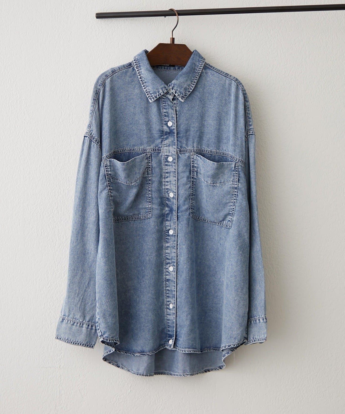 搭配性強 成人休閒風 2WAY設計 牛仔襯衫