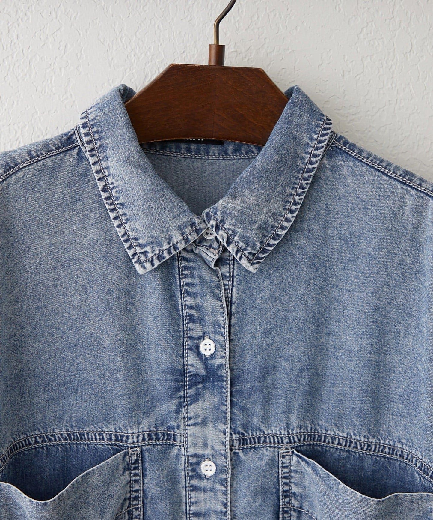 搭配性強 成人休閒風 2WAY設計 牛仔襯衫