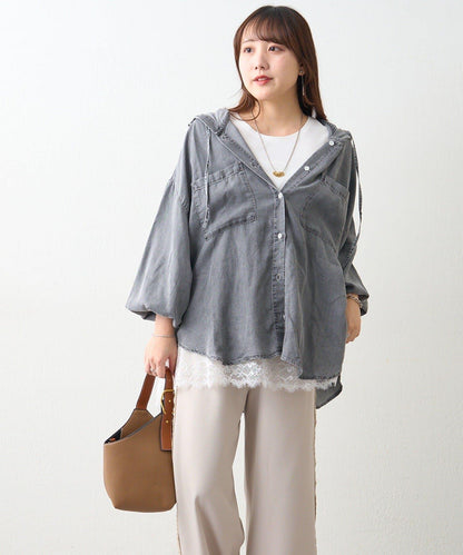 搭配性強 成人休閒風 2WAY設計 牛仔襯衫