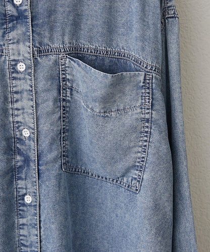 搭配性強 成人休閒風 2WAY設計 牛仔襯衫