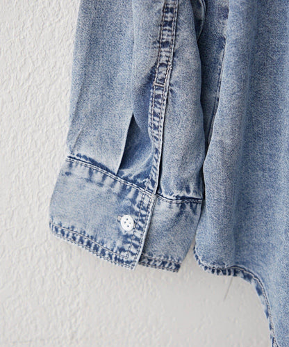 搭配性強 成人休閒風 2WAY設計 牛仔襯衫