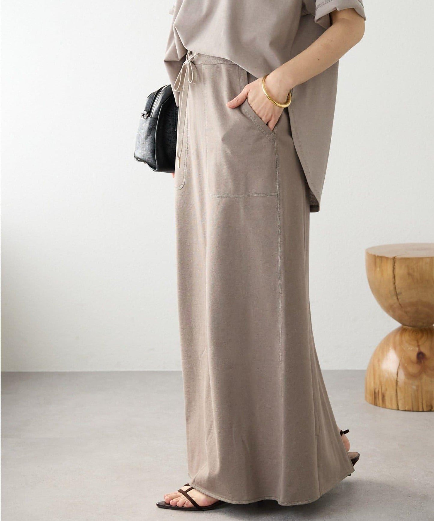 舒適穿著感 休閒風 長款半身裙