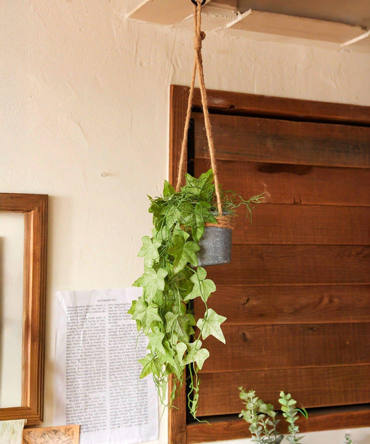 仿真綠植常春藤吊掛花盆