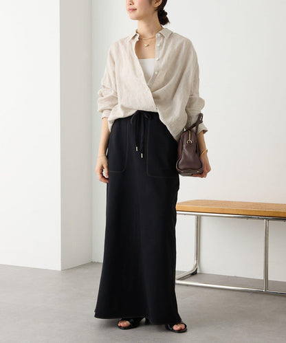 舒適穿著感 休閒風 長款半身裙