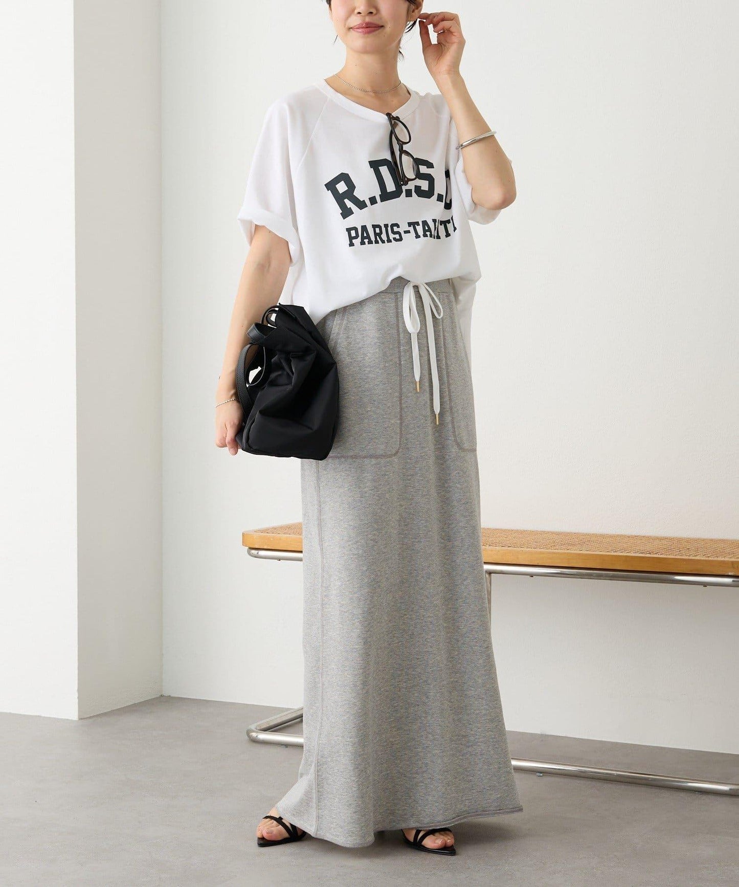 舒適穿著感 休閒風 長款半身裙