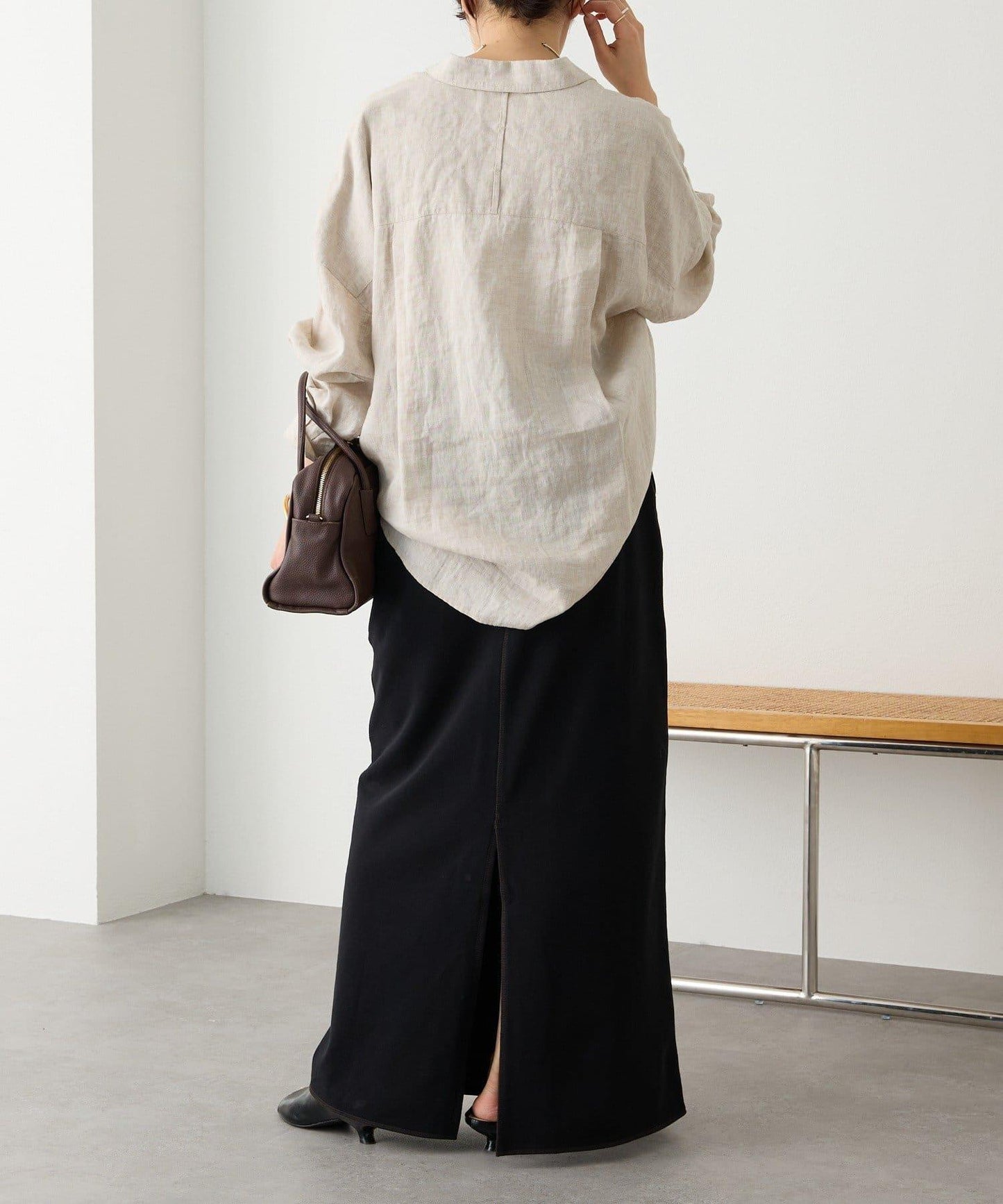 舒適穿著感 休閒風 長款半身裙