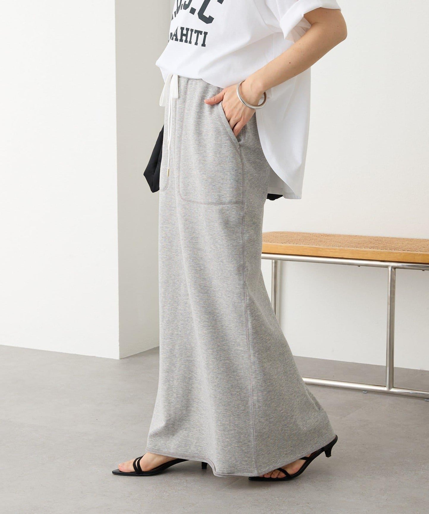 舒適穿著感 休閒風 長款半身裙