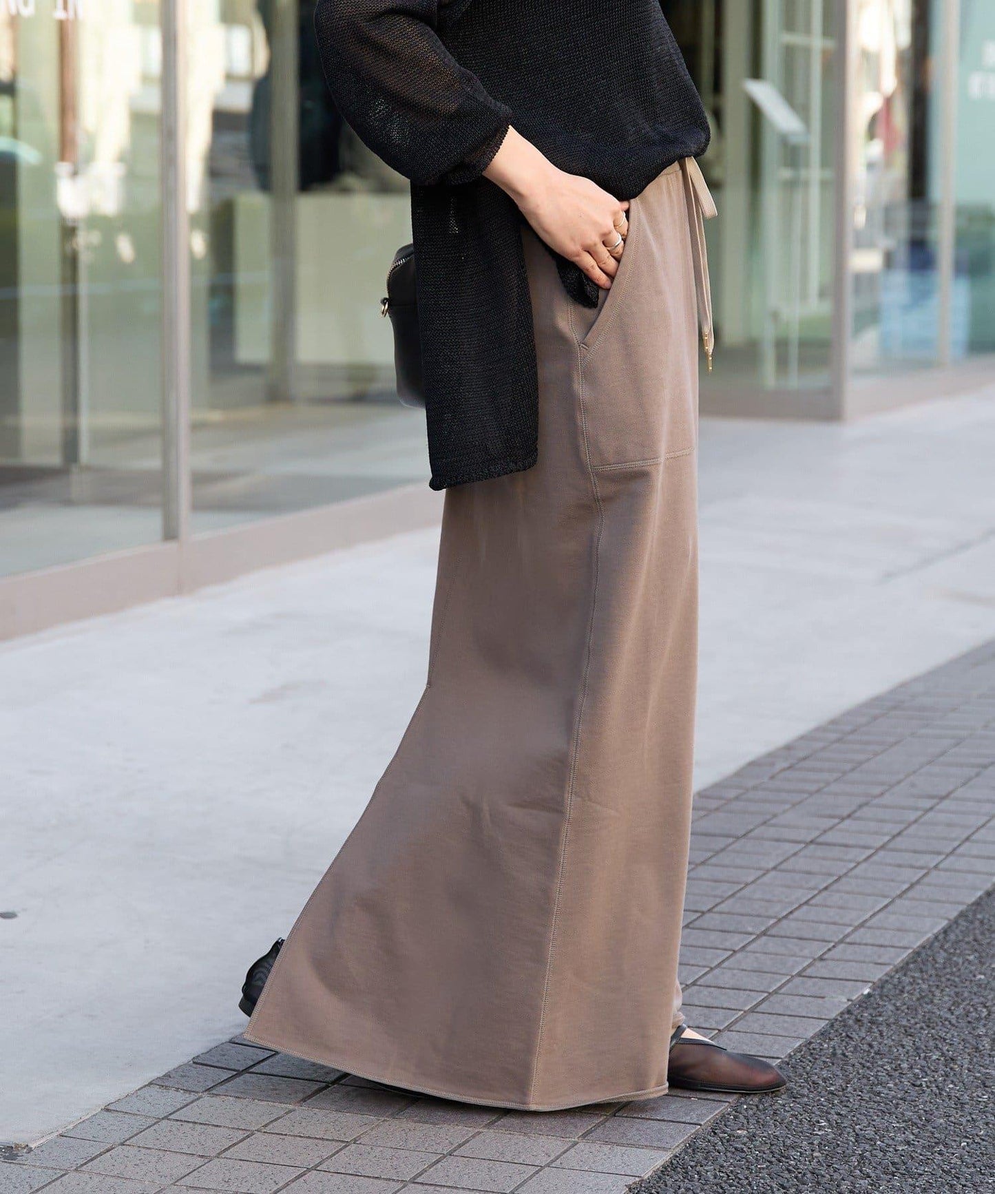 舒適穿著感 休閒風 長款半身裙