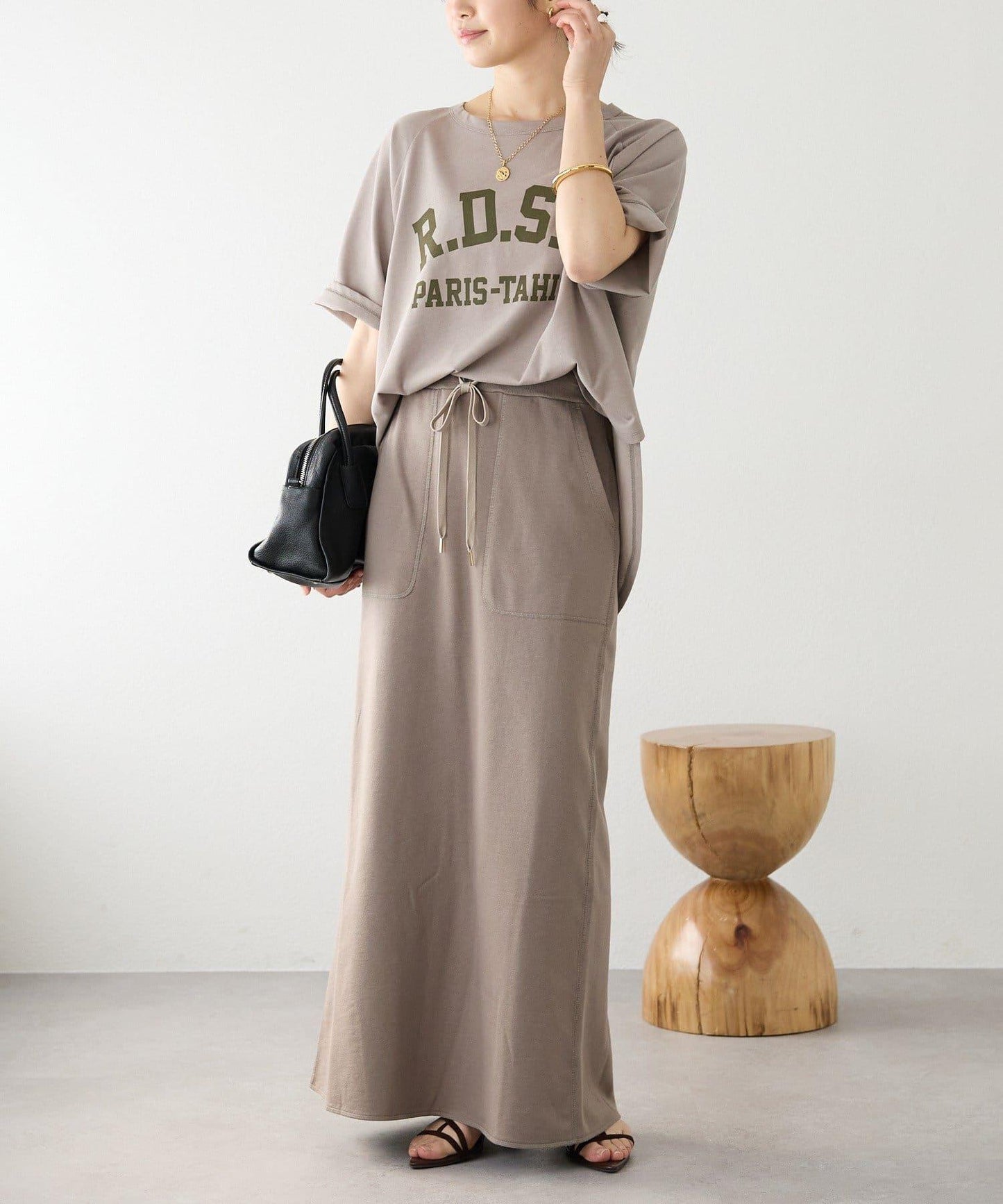 舒適穿著感 休閒風 長款半身裙