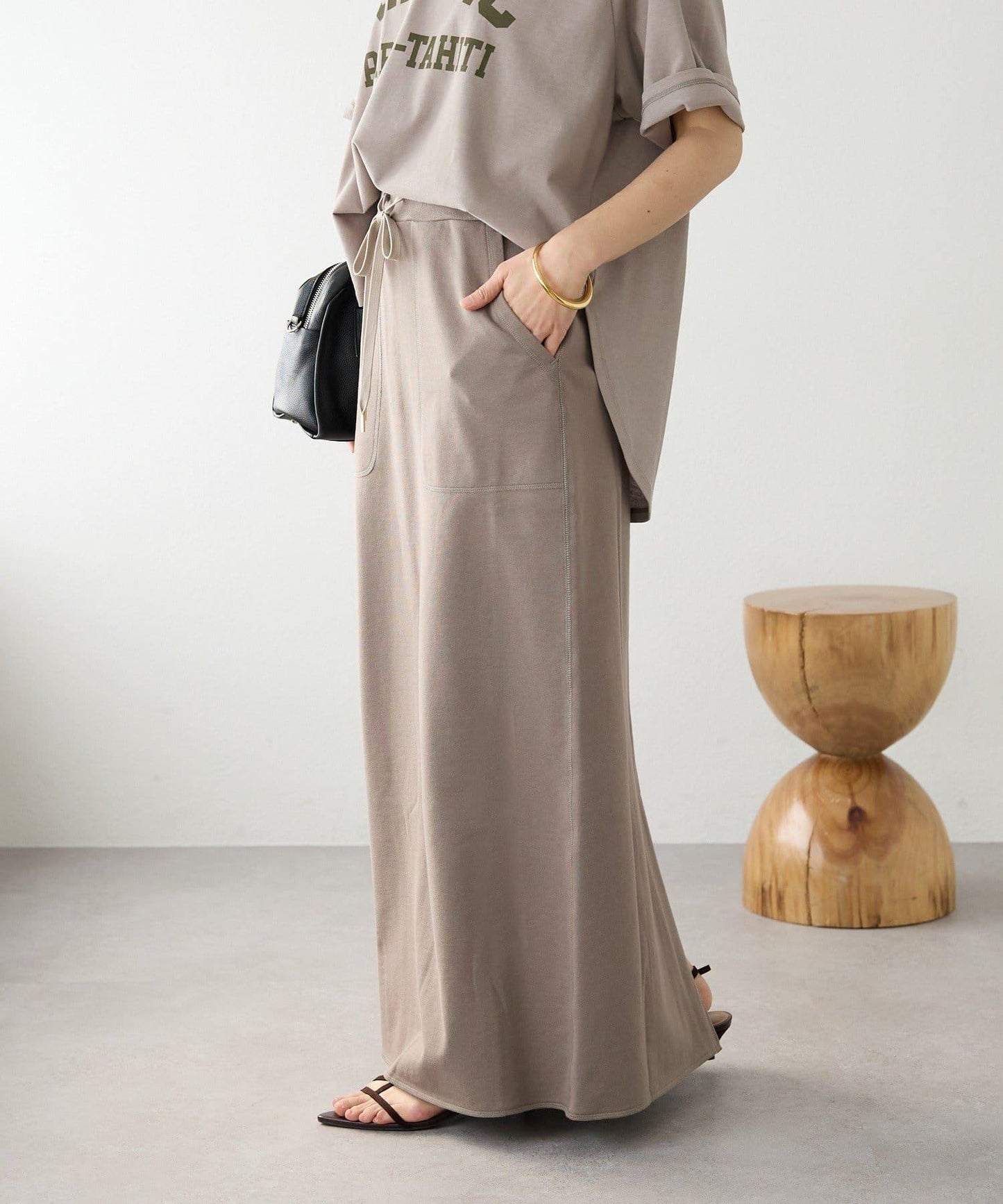 舒適穿著感 休閒風 長款半身裙