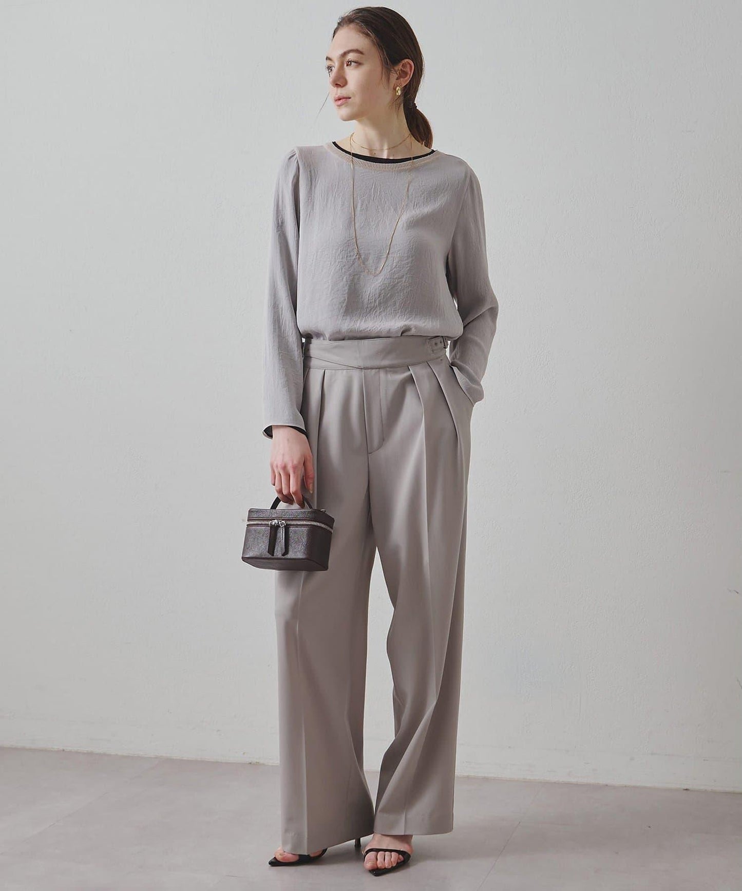 Drawing Numbers 三醋酸混紡透紗襯衫