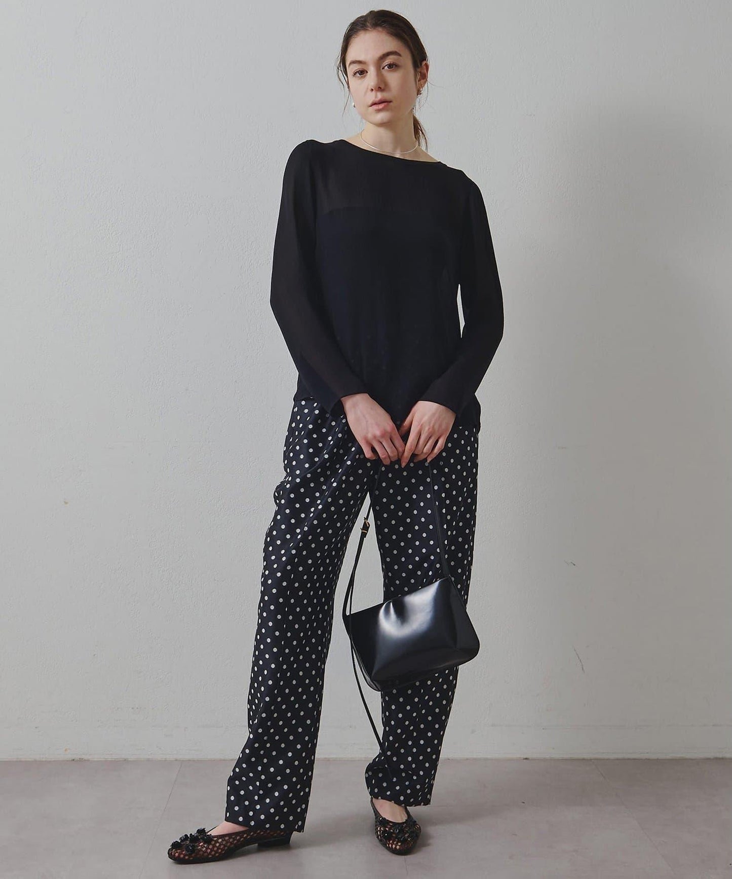 Drawing Numbers 三醋酸混紡透紗襯衫