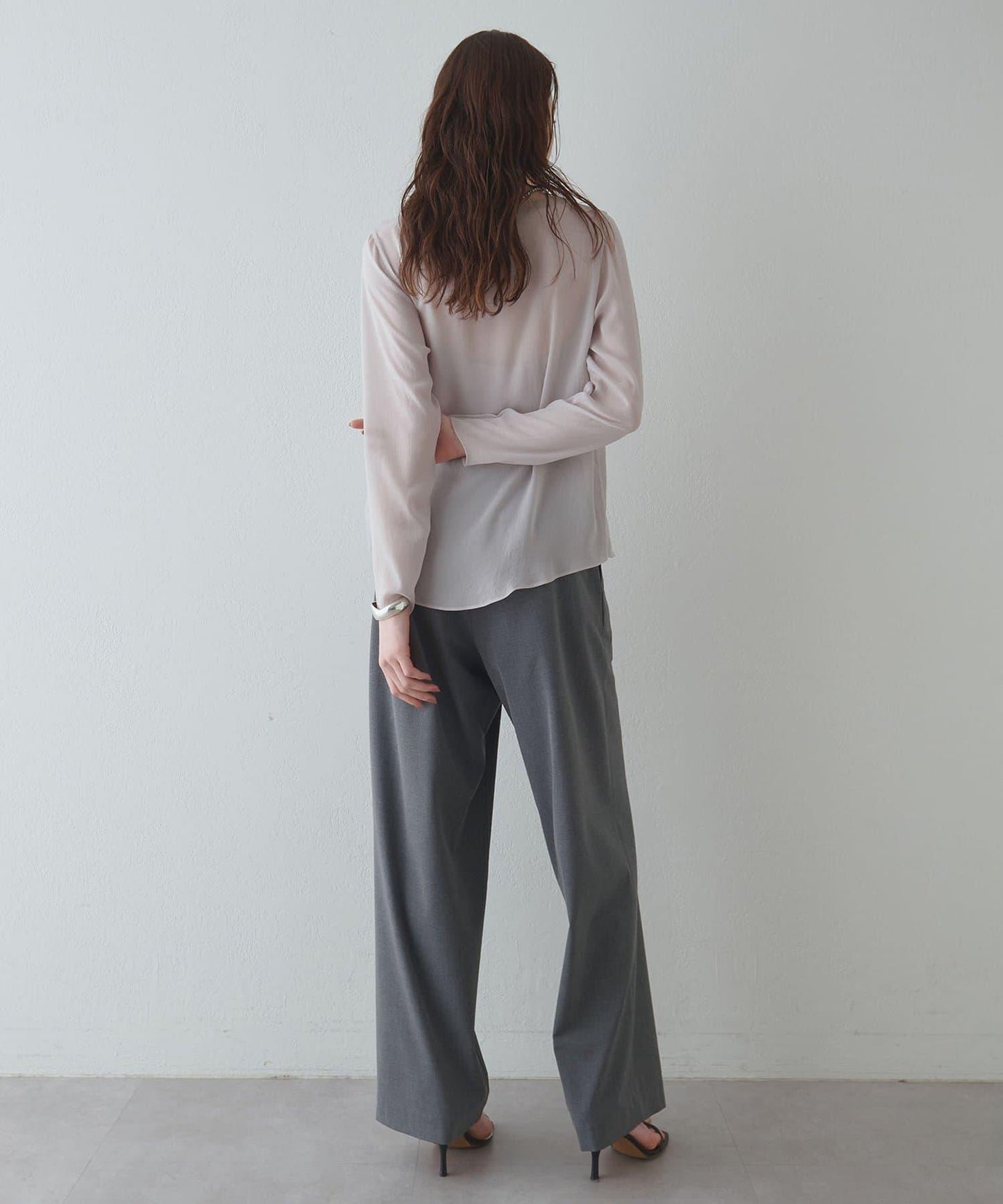 Drawing Numbers 三醋酸混紡透紗襯衫