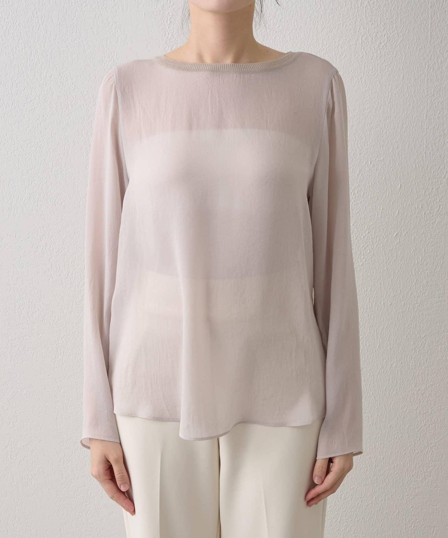 Drawing Numbers 三醋酸混紡透紗襯衫