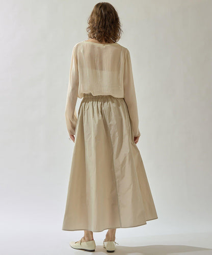 Drawing Numbers 三醋酸混紡透紗襯衫