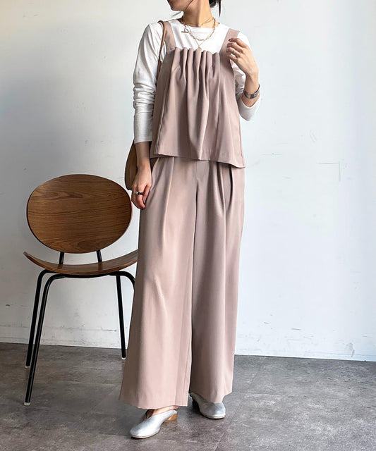 前褶設計 馬甲套裝