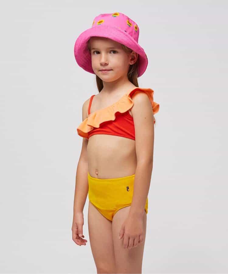 撞色設計 bikini 兒童款