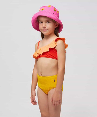 撞色設計 bikini 兒童款