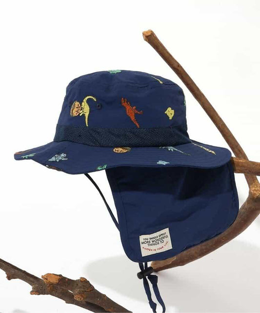 刺繡點綴 防曬UV 抗潑水 戶外帽