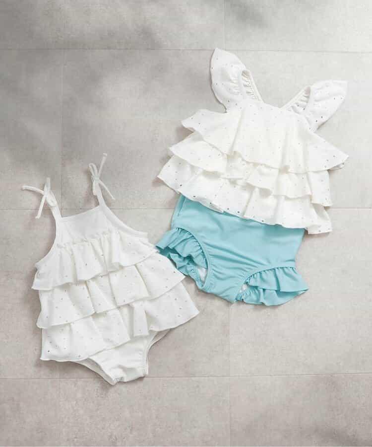 層疊設計嬰童泳衣