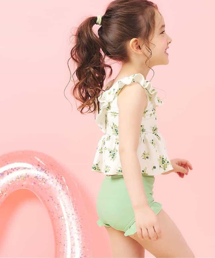 荷葉邊荷葉擺設計 分體泳裝