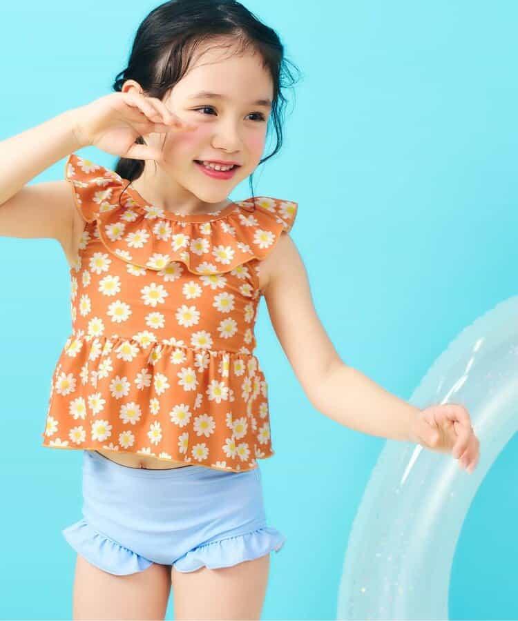 荷葉邊荷葉擺設計 分體泳裝