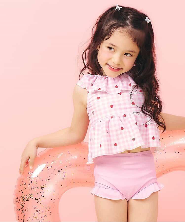 荷葉邊荷葉擺設計 分體泳裝