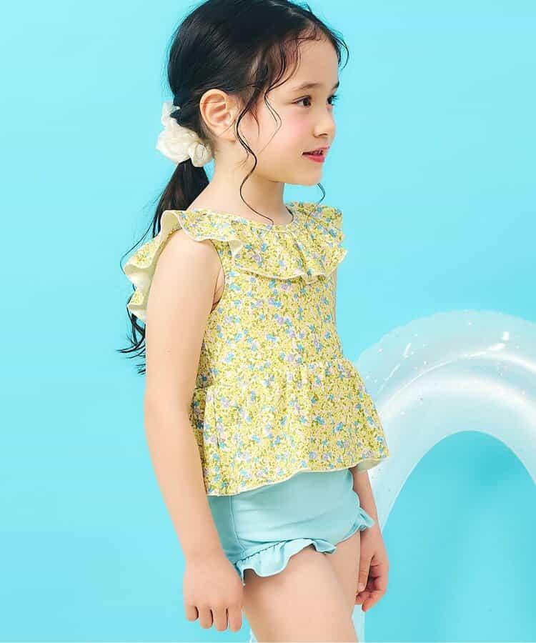 荷葉邊荷葉擺設計 分體泳裝