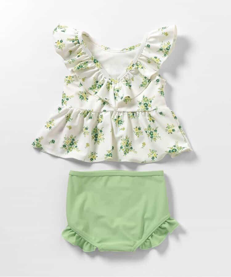 荷葉邊荷葉擺設計 分體泳裝