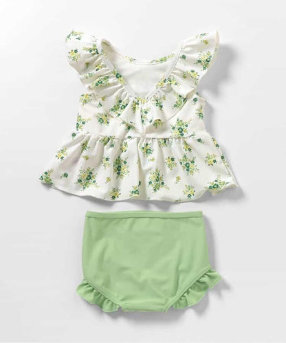 荷葉邊荷葉擺設計 分體泳裝