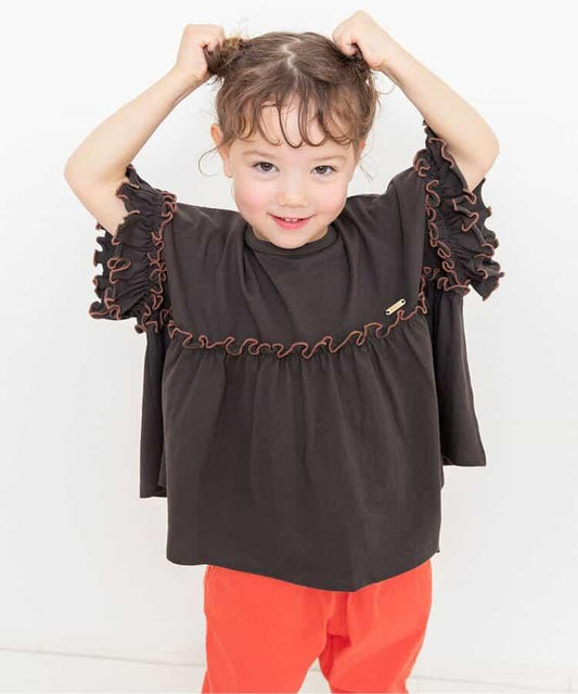 リンク 多色荷葉邊T恤